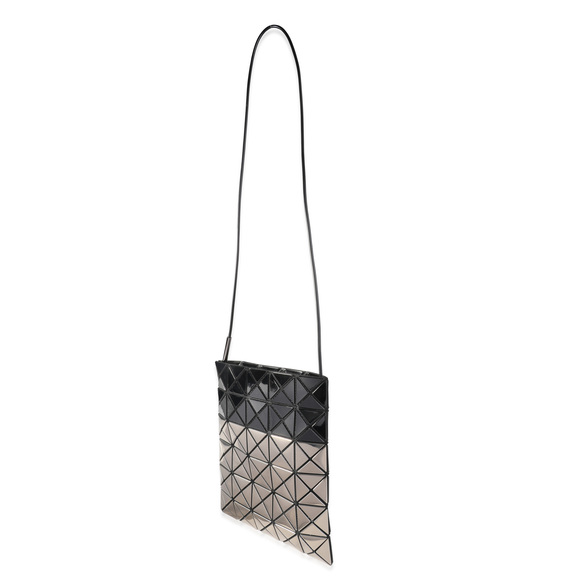 Bao Bao Issey Miyake Gray & Silver Vinyl Prism Mini Pochette Matte - Picture 4 of 7